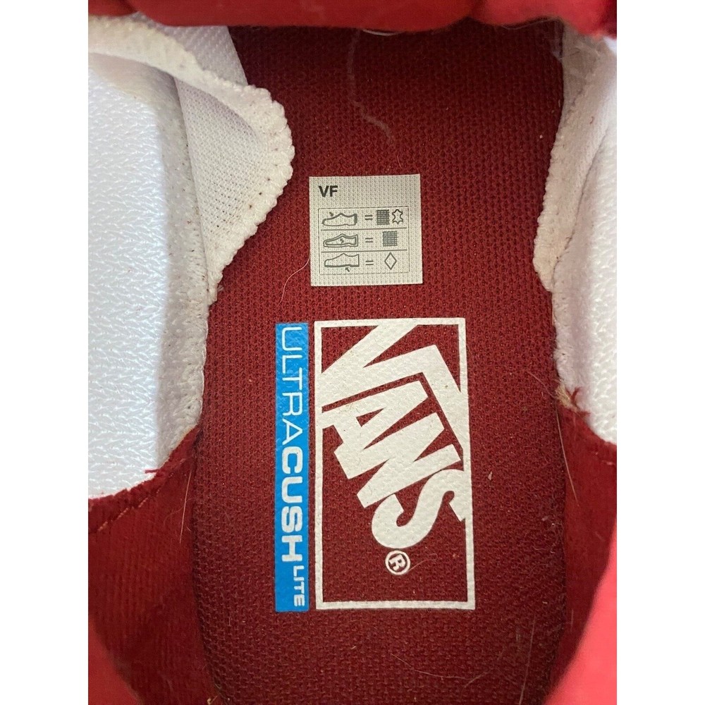 Vans Women's Red and White Sneakers - Picture 10 of 16
